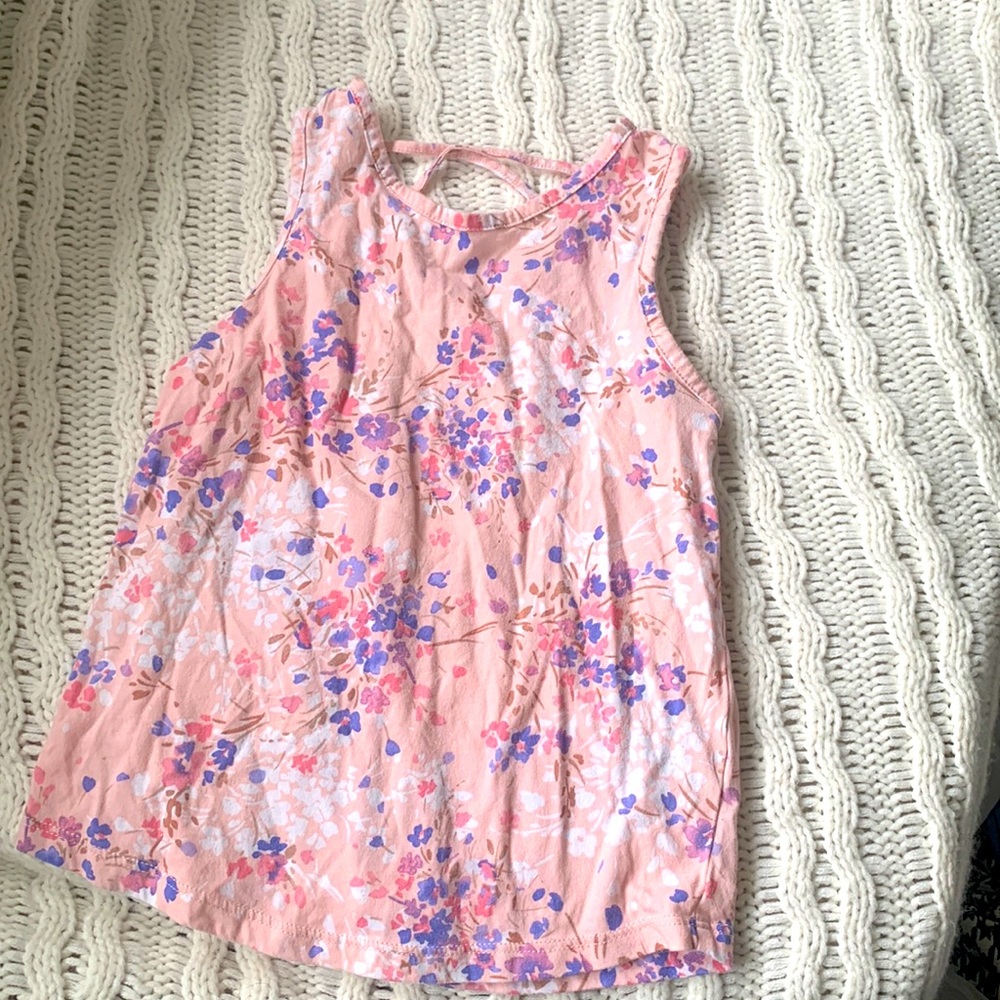Little girls floral tank top m(7/8)